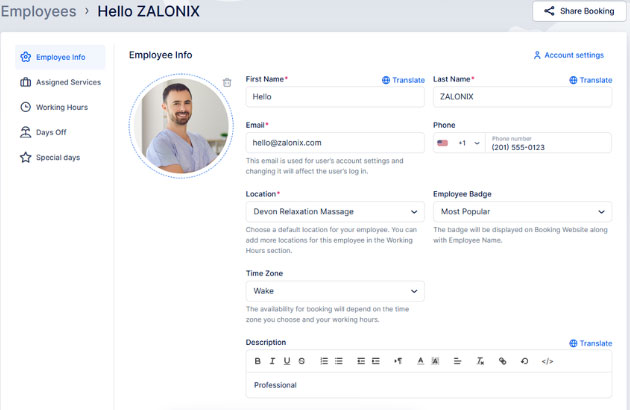 Employees - Admin Dashboard