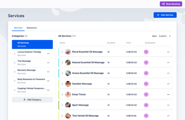 Services - Admin Dashboard